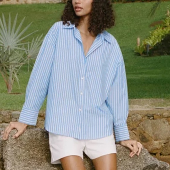 Zara Basic Strip Le Button Down - Wrinkle Resistant - Picture 2 of 8